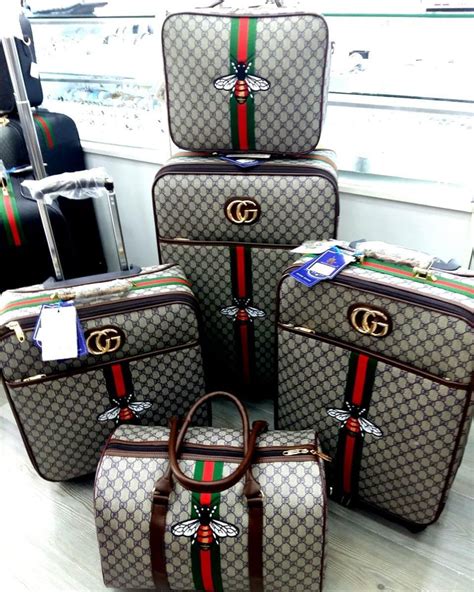 gucci 6 piece luggage sets